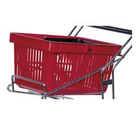 Kongamek Korb für Einkaufswagen, Volumen 27 l, rot