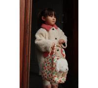 Konges Sløjd Fleecemantel Calin „altweiß mit Herzen“ Gr. 86-98 - 92