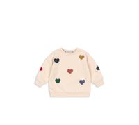 Konges Sløjd Lou Terry Sweatshirt - 92 / 2Y / multi heart / 90% Bio-Baumwolle 10% Polyester