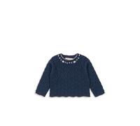 Konges Sløjd Sweater Rosier - 86 / 18M / ensign blue / 94/ Baumwolle §% Wolle 3% Kaschmir