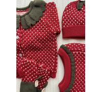 Konges Sløjd Wintermütze „Strawberry / True Red“ Balaclava, Merino, 1-8 Jahre - 2-4 Jahre