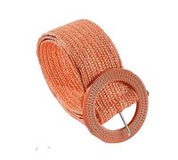 KONGNY Boho Orange Elastischen Breiten Gürtel frauen Bund Sommer Strand Pp Stroh Geflochtene Gürtel Weibliche Kleid Hemd Taille Gürtel, Z22082310