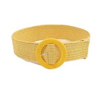 KONGNY Boho Orange Elastischen Breiten Gürtel frauen Bund Sommer Strand Pp Stroh Geflochtene Gürtel Weibliche Kleid Hemd Taille Gürtel, Z23032008