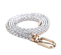 KONGNY Frauen Gürtel Strap Geflochtenes Leder Schmale Dünne Schnalle Taille Gürtel Bund Weibliche Dünne Gürtel Damen Auf Kleider, Silber