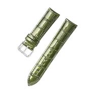 KONGNY Kristall-Lackleder, Eisoberfläche, glänzendes Leder-Uhrenarmband, 20mm, 22mm, Uhrenzubehör, Grün, 22mm