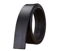 KONGNY Ledergürtel Männer Automatischer Schnallengürtel ohne Knall echte Ledergürtel für Männer ohne Schnalle 3,5cm, Schwarz, 120cm