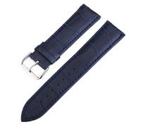 KONGNY Uhrenarmband, Gürtel, Damenuhrenarmbänder, echtes Lederarmband, Uhrenarmband, 10-24mm, Dunkelblau, 19mm