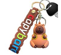 Kongou Auto Capybara Schlüsselanhänger, Lustiger Taschenanhänger, 6,6 cm tragbarer Schmuck