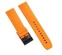 kongsou Kautschuk-Uhrenarmband für Breitling Avenger Super Ocean Challenger, Aufklärungsflugzeug Professional Series(Orangeb)