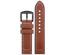 kongsou Lederarmband für Hamilton Khaki Field H70555533 H70455533 Little Red Cap Herrenarmband(Bown matteb2,20mm)