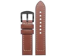 kongsou Lederarmband für Hamilton Khaki Field H70555533 H70455533 Little Red Cap Herrenarmband(Brown matteb4,22mm)