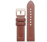 kongsou Lederarmband für Hamilton Khaki Field H70555533 H70455533 Little Red Cap Herrenarmband(Brownr4,22mm)