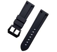 kongsou Silikon-Uhrenarmbänder für Diesel DZ7395, DZ7396, DZ4500, DZ4506 Uhrenarmband(Blackb,22mm)