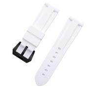 kongsou Silikon-Uhrenarmbänder für Diesel DZ7395, DZ7396, DZ4500, DZ4506 Uhrenarmband(Whiteb,26mm)