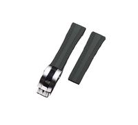 kongsou Uhrenarmband mit Schmetterlingsverschluss aus Gummi für Breitling Superocean Uhr A17375211(Gray)