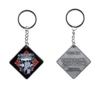 Konix Dungeons & Dragons Schlüsselanhänger - Mimic-Motiv - Schwarz und Rot