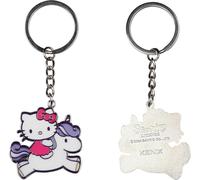 Konix Hello Kitty Schlüsselanhänger - 4 x 4 cm - Metall - Einhorn-Motiv