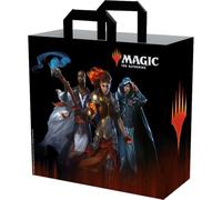 Konix Magic The Gathering Einkaufstasche 40 x 45 x 20 cm - Recyceltes Material - Planeswalkers-Motiv - Schwarz