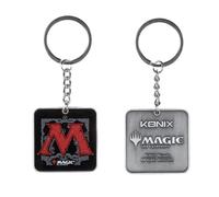 Konix Magic The Gathering Schlüsselanhänger - Motiv 'M'-Logo - Schwarz und Rot
