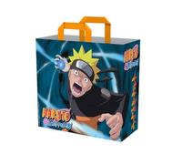 Konix Naruto Shippuden Einkaufstasche 40 x 45 x 20 cm - Recyceltes Material - Weiß - Naruto Rasengan-Motiv - Blau