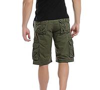 KonJim Schnelltrocknende Cargo-Shorts für Herren, Arbeit, Outdoor, Sommer, leger, lockere Passform, Reisen, Angeln, Golf, taktische Hose, armee-grün, 64