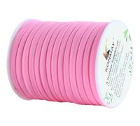 KONMAY 5.0mm 18.2 Meters Elastic-Kordel, Elastisch Band Zum Nähen und Handwerk, Gummikordel, Hutgummi, Neon Pink