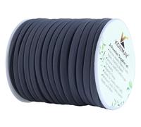 KONMAY 5.0mm 18.2 Meters Elastic-Kordel, Elastisch Band Zum Nähen und Handwerk, Gummikordel, Hutgummi, Dunklegrau