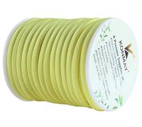 KONMAY 5.0mm 18.2 Meters Elastic-Kordel, Elastisch Band Zum Nähen und Handwerk, Gummikordel, Hutgummi, Gelb