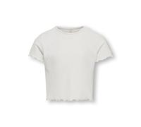 Only Top KONNELLA S/S O-Neck NOOS Jrs Mädchen Weiß (Cloud Dancer) Gr.122/128 Rippware