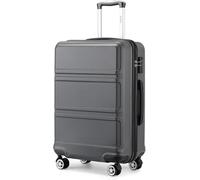 Kono 20 Zoll Leichtes ABS Handgepäck 4 Doppelräder Trolley 51,5x38x20 cm (Grau)