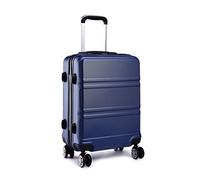 KONO 28 Zoll Zwillingsrollen Großer Koffer Hartschale ABS Reisekoffer 74x48x30cm 100L Spinnergepäck XL (Dunkelblau)