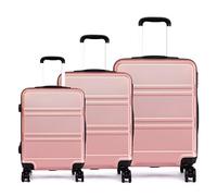 KONO 3er Kofferset PC Hartschalen-Koffer Reisekoffer Trolley Rollkoffer Set Reisekofferset ABS-M/L/XL