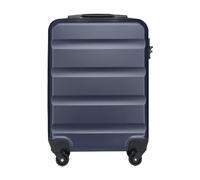 Kono Handgepäck Hartschale ABS Carry-on Koffer mit 4 Doppelrädern und Ziffern-Kombinationsschloss Marineblau 19 Zoll