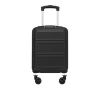KONO Handgepäck Koffer 40x30x20 cm für Ryanair 15 Zoll Leicht ABS+PC Hartschalenkoffer mit Zahlenschloss Reisekoffer mit abnehmbaren Rollen Underseat Trolley für EasyJet und Eurowings, Schwarz