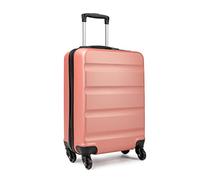 KONO Handgepäck Koffer Hartschale Leicht Reisekoffer mit Rollen und TSA Schloss, Klein Koffer Trolley Handgepäck Flugzeug 55x38x20cm (Handgepäckkoffer, Rosa)