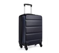 KONO Handgepäck Koffer Klein Reisekoffer mit Rollen und TSA Schloss, Koffer Trolley Handgepäck Flugzeug 55x38x20cm (Handgepäckkoffer, Dunkelblau)
