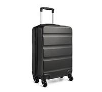 KONO Handgepäck Koffer Klein Reisekoffer mit Rollen und TSA Schloss, Koffer Trolley Handgepäck Flugzeug 55x38x20cm (Handgepäckkoffer, Grau)