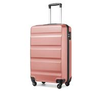 KONO Handgepäck Koffer & Trolley Klein Hartschalenkoffer aus ABS Reisekoffer mit 4 Rollen und TSA Schloss, 55x38x20cm, 35Liter, Nude