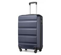 KONO Handgepäck Koffer & Trolley Klein Hartschalenkoffer aus ABS Reisekoffer mit 4 Rollen und TSA Schloss, 55x38x20cm, 35Liter, Blau