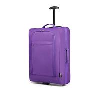 KONO Handgepäck Softcase Leicht Kleiner Rollkoffer Trolley Stoffkoffer Polyester (Violett)