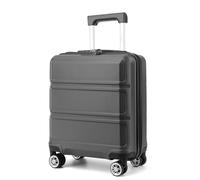 KONO Kleiner Koffer Handgepäck Hartschalenkoffer für Easyjet Handgepäck 45x36x20 cm, Leicht Reisekoffer mit 4 Rollen und TSA Schloss (Grau)