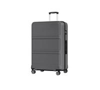 KONO Koffer Extra Großer 32 Zoll Leicht ABS+PC Hartschalenkoffer XXL mit TSA-Schloss Reisekoffer mit 4 Rollen Rollkoffer 85×56×34cm, Grau