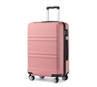 KONO Koffer Groß Leicht Hartschalenkoffer Trolley Reisekoffer mit 4 Rollen und TSA Schloss, 74x48x30cm, 94Liter, Zwillingsrollen Rollkoffer, ABS Hartschale (Rosegold, XL)