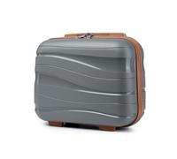 KONO Lightweight Polypropylene Travel Makeup Carrying Case Hard Shell Cosmetic Case Mini 14" Luggage Organizer