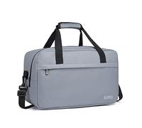 KONO Reisetasche Weekender Tasche 35x20x20 Ryanair Handgepäck Unisex Gym Henkeltasche 14L (Hellgrau)