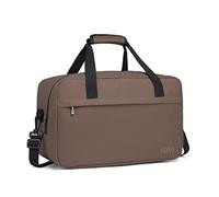 KONO Reisetasche Weekender Tasche 55x35x25 Handgepäck Unisex Gym Henkeltasche 48L (Braun)