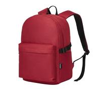 KONO Rucksack Damen Herren Leichter Große Kapazität Schulrucksack Teenager Mädchen Jungen Rucksack Schule Arbeit Reisen Uni College Student Laptop Backpack 15,6 Zoll Business Alltag (Rot)