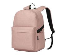KONO Rucksack Damen Herren Leichter Große Kapazität Schulrucksack Teenager Mädchen Jungen Rucksack Schule Arbeit Reisen Uni College Student Laptop Backpack 15,6 Zoll Business Alltag (Rosa)