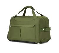 KONO Trolley Reisetasche mit Rollen Klein Rollkoffer Handgepäck Koffer 55cm Leicht Reisekoffer mit 2 Rollen (Grün)