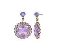 Konplott - KONPLOT Ohrringe Steckverschluss 70s Circle lila antik Messing